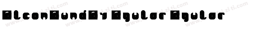 BalconRoundW01 Regular Regular字体转换